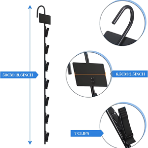 Tiras Metálicas para Exhibición en Tiendas, Clips para Exhibición de Mercancía con Ganchos, Tira para Etiquetas - Product Image 4