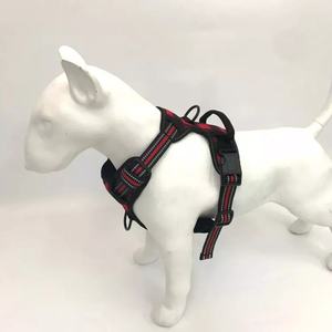 สายรัดอกสุนัขแบบตาข่ายสะท้อนแสงลายสก็อตบุผ้าโพลีเอสเตอร์คุณภาพสูงสำหรับสุนัขพันธุ์ใหญ่-เสื้อกั๊กปรับได้ - Product Image 6