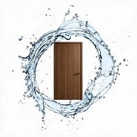 Porte intérieure moderne en WPC creux, surface lisse, ignifuge, résistante à l'humidité et anti-étirement, pour chambre à coucher – Nouveauté !