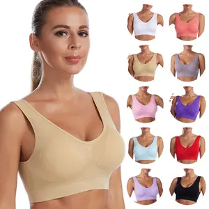 Sport Yoga Tops Fitness studio Übung Laufen Sportliche Yoga Westen Schwarzer Sport BH Benutzer definiertes Logo Frauen Yoga Sport BHs