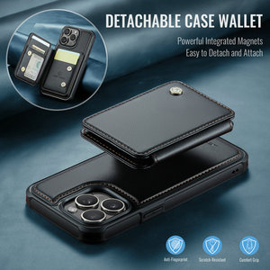 Nouvelle coque de smartphone magnétique détachable de luxe pour iPhone 16 Pro 14 13 12 <span class=keywords><strong>11</strong></span> avec protection RFID 2 en 1 pour iPhone 15 Pro - Product Image 4
