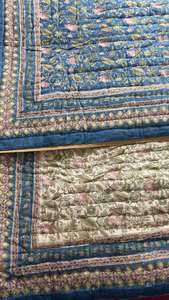 Nuevo juego de cama de gasa de algodón orgánico de calidad superior edredón hecho a mano Reversible Razai bloque de mano impreso Patchwork cálido HomeQuilt - Product Image 5