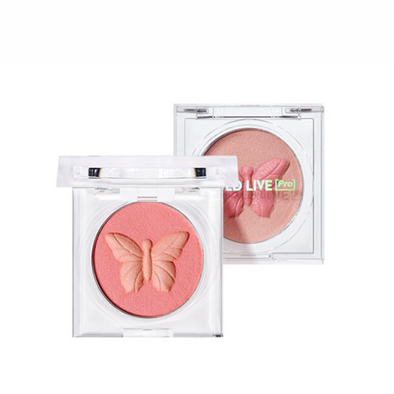 Макияж облако градиентные Румяна нюдовый макияж натуральные матовые бабочки двухцветные румяна
