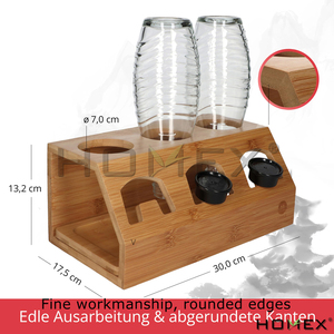 Homex | Bán Buôn Nhà Bếp Countertop Organizer Tre Món Ăn Khô Giá <span class=keywords><strong>Soda</strong></span> Dòng Chai Chủ Tre Chai Nhỏ Giọt Chủ Rack - Product Image 5