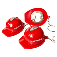 Mini lampe torche LED portable pour casque de sécurité, porte-clés avec logo personnalisé imprimé, anneau lumineux LED pour casque de sécurité