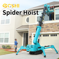 Guindaste Aranha Elétrico de 3 Toneladas, Mini Equipamento Hidráulico de Elevação para Renovação em Áreas Estreitas