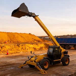 Grúa telescópica <span class=keywords><strong>mini</strong></span> para terrenos difíciles de rápida movilidad, grúa diésel china con brazo telescópico, manipulador telescópico, montacargas - Product Image 3