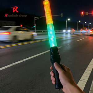 Ricaricabile da 54cm USB con fischietto e <span class=keywords><strong>manganello</strong></span> di luce superiore 2 pezzi batteria ad alta capacità a Led per il traffico a bacchetta Flash - Product Image 1