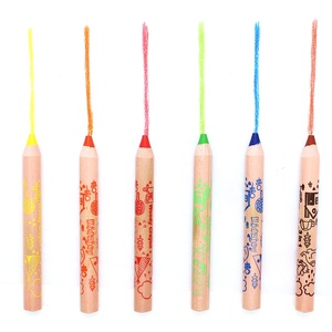 <span class=keywords><strong>Crayon</strong></span> de cire géant 3-en-1 OEM d'usine 6/12 couleurs avec taille-<span class=keywords><strong>crayon</strong></span>, ensemble de crayons de couleur 3-en-1 en bois, <span class=keywords><strong>crayon</strong></span> aquarelle pour enfants - Product Image 4