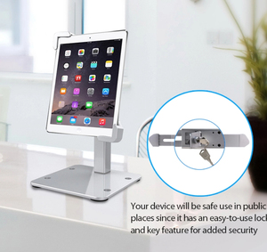 Giá Đỡ Máy Tính Bảng Bằng Hợp Kim Nhôm Có Khóa Chống Trộm Cho Máy Tính Bảng - Product Image 3