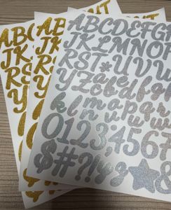 Glitter letter stickers, self-adhesive vinyl letters and numbers, postbox number <b>labels</b>, logo decals, notebooks - Product Image 6