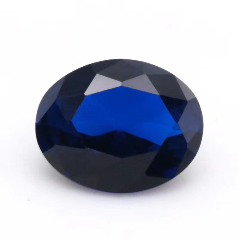 Spinel Loose Super Star Hot Sale Sapphire Color #113 Synthetic Spinel Oval Cut Blue Heat Yellow Sapphire Corundum Pink Sapphire