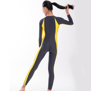 Costume da bagno intero personalizzabile per bambine, professionale, con stampa pelle di squalo, ad asciugatura rapida, protezione solare, modello Cultivate Oneself 12 - Product Image 3