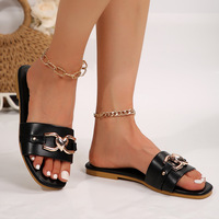 Sandalias Planas Estilo San Valentín para Mujer con Detalles de Corazón, Suela Suave, Zapatos Casuales de Verano para Caminar, Ideales para Citas Románticas