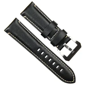 Handmade da Watchband 20 22 24 26mm lớp đầu tiên da bò mềm Vòng đeo tay phong cách retro Vòng đeo tay phù hợp cho thương hiệu đồng hồ