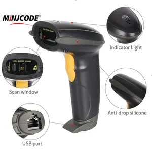 MJ2830 Handheld 1D Wireless 2,4G Laser Barcode Scanner Lector de código para supermercado