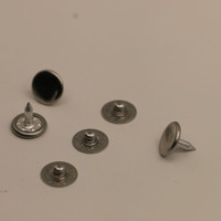 Boutons-pression ronds à dos plat en laiton plaqué or, écologiques et personnalisables, avec mécanisme de pression robuste pour chemises en jean – Vente en gros
