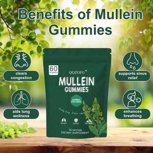 Suplemen Detoksifikasi Paru-Paru Alami & Pendukung Pernapasan, Permen Jeli Beraroma Pir Berbasis Pektin untuk Pernapasan Mudah & Meredakan <span class=keywords><strong>Sinus</strong></span> - Product Image 4