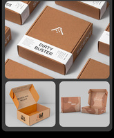 Caja Plegable de Cartón Corrugado Reciclable de Grado Alimenticio con Superficie Barnizada y Grabado en Relieve para Empaque de Panadería, Pastelería y Bocadillos