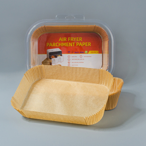 Revestimiento Rectangular Biodegradable para Freidora de Aire, Compatible con EUDR, de Grado Alimenticio, <span class=keywords><strong>Doble</strong></span> Capa, Desechable, 8.6x5.5 - Product Image 2