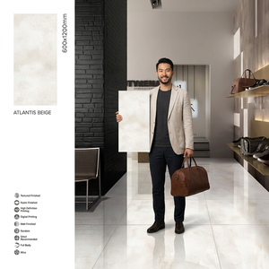 Azulejos de Porcelana Pulida Esmaltada en Gris Mármol Alecia, 600x1200mm, Acabado Brillante para Pisos y Paredes, Diseño de Interiores - Product Image 5