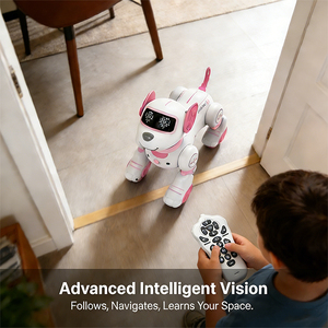 Cane Robot AI Programmabile Intelligente con Funzione di Seguimento, Giocattolo Educativo STEM con Acrobazie e Sensore Tattile per Bambini - Product Image 2