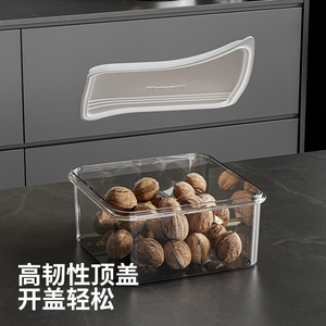 Food <b>Storage</b> <b>Box</b> Rectangle <b>Plastic</b> Lid Freezable Fridge Organizer - Product Image 3