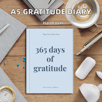 A5 Tagebuch 365 Tage Dankbarkeitstagebuch Reflektierender Tagesplaner Notizbuch mit Papierumschlag Achtsamkeitsführer