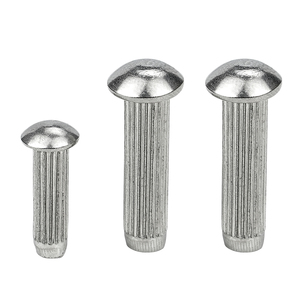 Lot de 10 rivets pleins à tête ronde moletée en acier inoxydable 201 pour étiquettes et plaques signalétiques M1.6 M2 M2.5 M3 M3.5 M4 M4.5 M5 M6 - Product Image 2