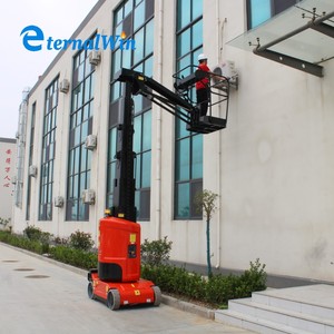 Plateforme de travail en hauteur à mât verticale électrique portable, plateforme de travail en hauteur à mât autopropulsée - Product Image 2