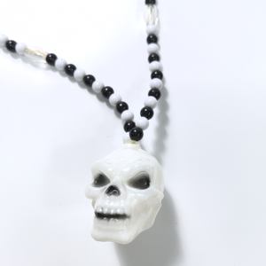 할로윈 LED 해골 발광 목걸이, 반짝이는 해골 목걸이, 할로윈 3가지 발광 모드 도매 - Product Image 3