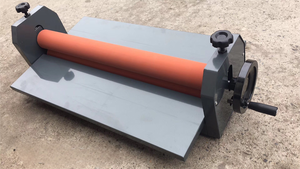 Blasen freie Hoch leistungs gummi rollen Tragbarer Handkurbel-Kalt laminator für das Laminieren von Poster fotos und-dokumenten - Product Image 3