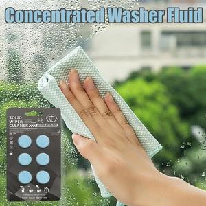 6pcs Car Window Cleaner Effervescent Wiper Fluid Tablets <strong>Concentrated</strong> Clean Tablets That Remove Glass Stains - Product Image 3