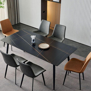 Set da Pranzo Contemporaneo di Lusso con 4 <span class=keywords><strong>Sedie</strong></span> Ergonomiche, Impermeabili e Stabili <span class=keywords><strong>per</strong></span> Sala da Pranzo, <span class=keywords><strong>Cucina</strong></span>, Hotel e Appartamenti - Product Image 3