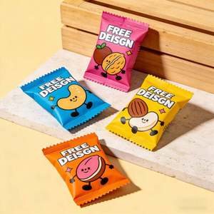 Custom Design Snack Cookie Top Candy Back Seal Pouch Plastic <b>Bag</b> Tear Notch Food Powder Mylar Plastic <b>Bags</b> - Product Image 2