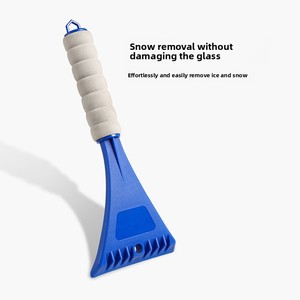 Grattoir <span class=keywords><strong>à</strong></span> glace et <span class=keywords><strong>pelle</strong></span> <span class=keywords><strong>à</strong></span> <span class=keywords><strong>neige</strong></span> en plastique coloré Chongteng <span class=keywords><strong>pour</strong></span> l'hiver, respectueux du verre, nouveau design - Product Image 4