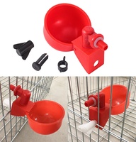 Abreuvoir automatique pour volailles, abreuvoir en plastique pour poulets, bol à eau avec vis de fixation pour l'abreuvement des poulets, des cailles et des pigeons en ferme