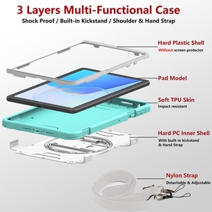 Housse de protection antichoc, résistante aux chutes et antidérapante en TPU+PC pour <span class=keywords><strong>Huawei</strong></span> <span class=keywords><strong>Mate</strong></span> <span class=keywords><strong>Pad</strong></span> <span class=keywords><strong>SE</strong></span>/C5E 10.4 pouces, idéale pour les entreprises, les entrepôts et le travail sur le terrain - Product Image 4