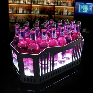 Công suất lớn thay đổi màu sắc dẫn Xô đá cho các bên nhựa chiếu sáng Xô giữ <span class=keywords><strong>24</strong></span> chai bia - Product Image 4