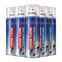 Peinture en aérosol liquide acrylique chromée métallisée haute brillance pour voiture
