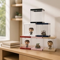 Boîte de rangement transparente en acrylique empilable pour figurines, poupées et objets de collection – Vitrine de comptoir