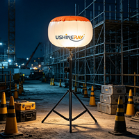 Support de lampe de travail LED à piles 60W IP54, tour d'éclairage LED pour intervention d'urgence