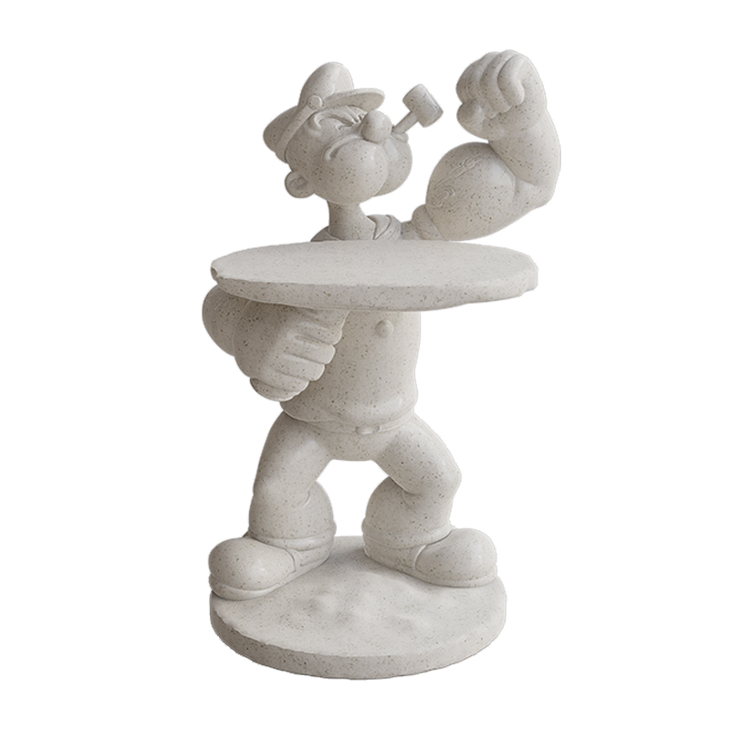 Tavolino angolare Popeye (grigio chiaro)