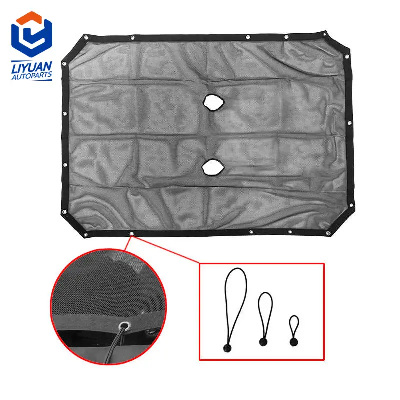 Liyuan capa para teto automotivo, 2/4 portas, cinco estrelas, para-sol, macio, top cobertura para wrangler jp 07-16