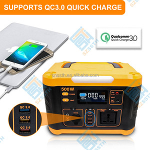 Station d'alimentation portable solaire de grande capacité 500W pour les campeurs, stockage d'énergie en plein air, source d'alimentation - Product Image 4
