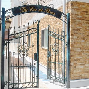 Treillis de clôture de jardin arqué en <span class=keywords><strong>fer</strong></span> <span class=keywords><strong>forgé</strong></span> classique européen pour plantes grimpantes Entrée de style <span class=keywords><strong>vintage</strong></span> - Product Image 4