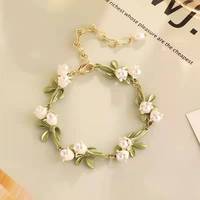 Ensemble de bijoux 3 pièces Boho Vintage Enchanted Forest Boucles d'oreilles en plaqué or avec perles simulées Collier Bracelet Cadeau d'anniversaire pour