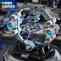 Nouveau modèle de jouet de construction en blocs Millennium Falcon à lévitation magnétique 2026, décoration de bureau, cadeau pour garçons, emballage en boîte couleur