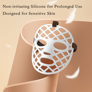 Mascarilla personalizada de silicona de grado médico con luz roja, mascarilla LED OEM para el cuidado de la piel, fabricante - Product Image 3