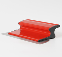 Spatule à lisser durable en acier inoxydable de 0,4 mm d'épaisseur avec lame traitée thermiquement et manche en plastique